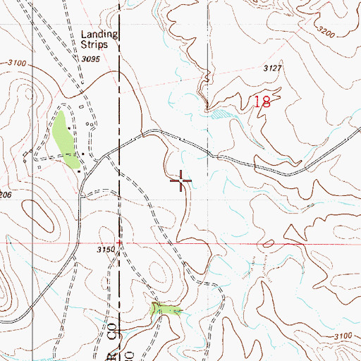 Topographic Map of 04S54E13DAA_01 Well, MT