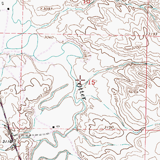 Topographic Map of 04S45E15DBBC01 Well, MT