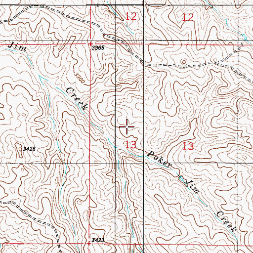 Topographic Map of 04S53E14AA__01 Well, MT