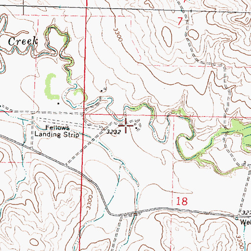 Topographic Map of 04S36E18BABC01 Well, MT