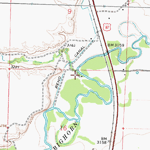 Topographic Map of 04S35E09DC__01 Well, MT