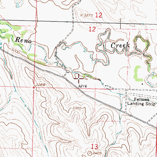 Topographic Map of 04S35E12CDCA01 Well, MT