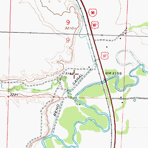 Topographic Map of 04S35E09DB__01 Well, MT