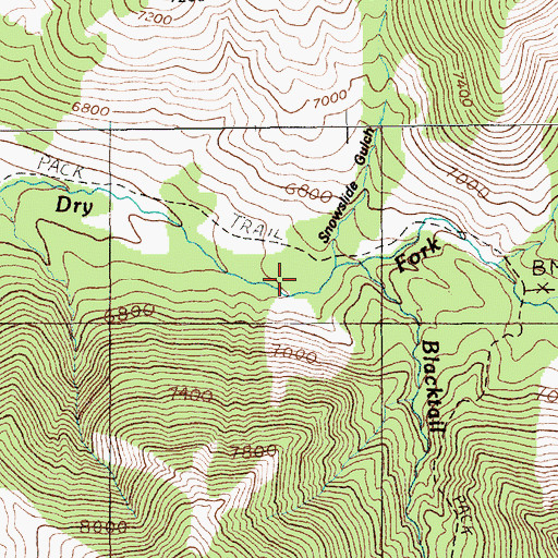 Topographic Map of 04S14E07CDDB01 Well, MT