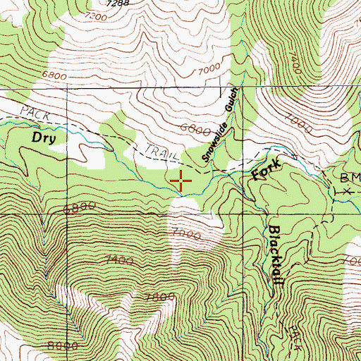 Topographic Map of 04S14E07CDDA01 Well, MT