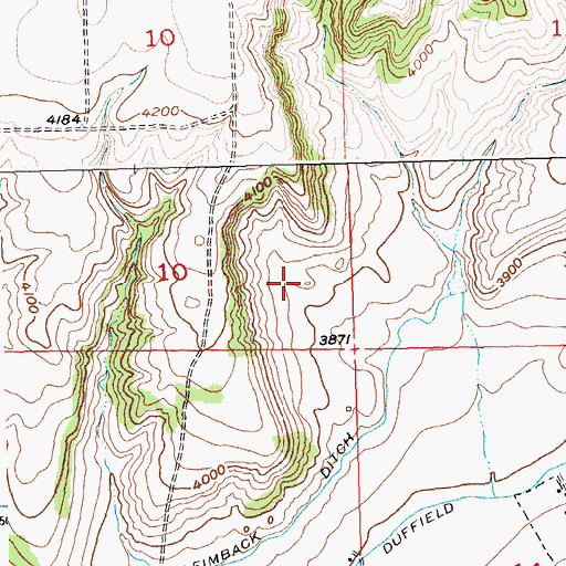 Topographic Map of 04S22E10DDAC01 Well, MT