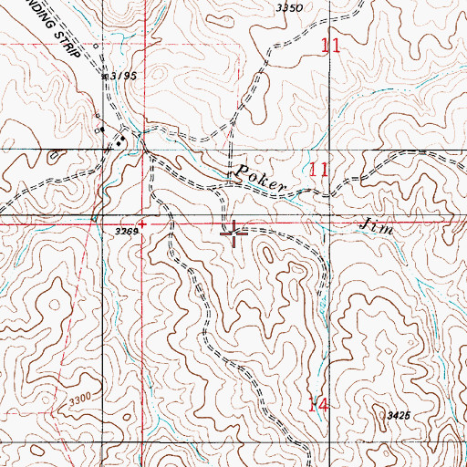 Topographic Map of 04S53E10DAD_01 Well, MT
