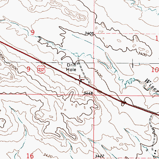 Topographic Map of 04S49E09DDDB01 Well, MT