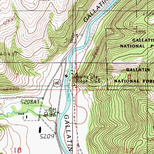 Topographic Map of 01S04E17DCDD01 Well, MT