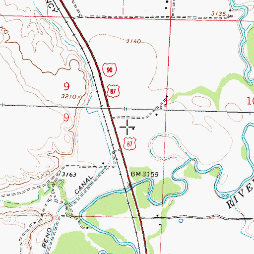 Topographic Map of 04S35E09AD__01 Well, MT
