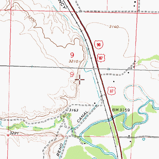 Topographic Map of 04S35E09AC__01 Well, MT