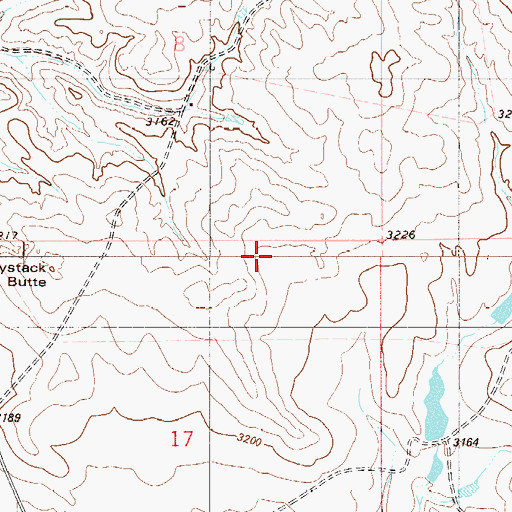 Topographic Map of 04S55E08CDA_01 Well, MT