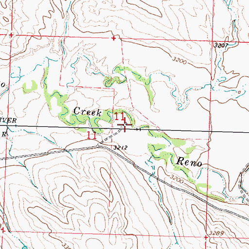 Topographic Map of 04S35E11ACCD02 Well, MT