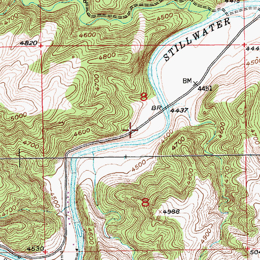 Topographic Map of 04S17E08BDDA01 Well, MT