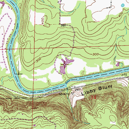 Topographic Map of Grisso Lake, AR