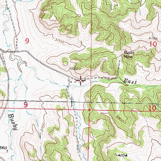 Topographic Map of 04S39E09DDAA01 Well, MT