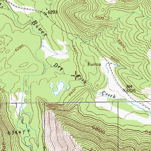 Topographic Map of 04S13E12BCBA05 Well, MT