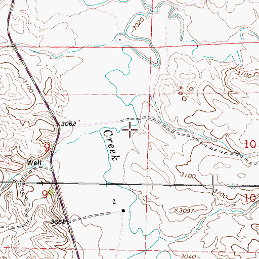 Topographic Map of 04S45E09ADD_01 Well, MT