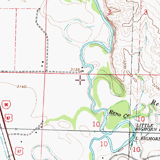 Topographic Map of 04S35E03CD__01 Well, MT