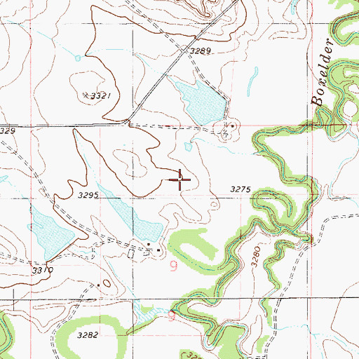 Topographic Map of 04S59E09AACD01 Well, MT