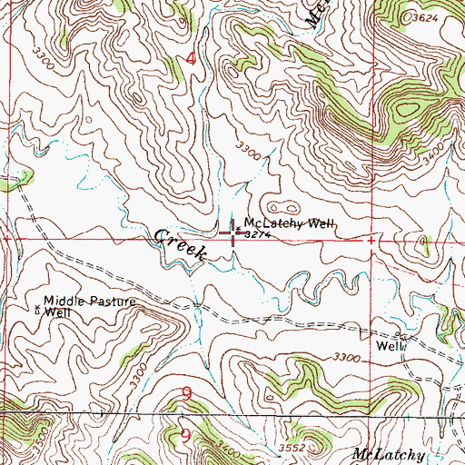 Topographic Map of 04S46E04DCDC01 Well, MT