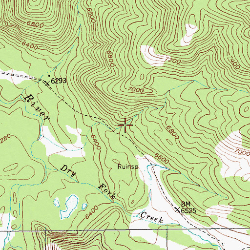 Topographic Map of 04S13E12BABB01 Spring, MT
