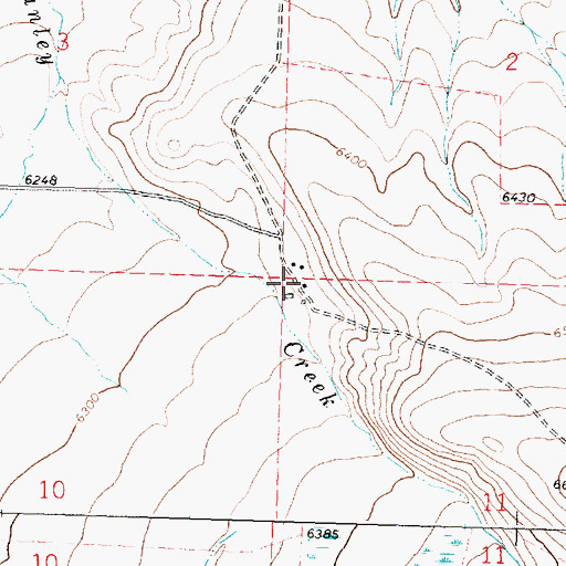 Topographic Map of 04S15W11BBBB01 Well, MT
