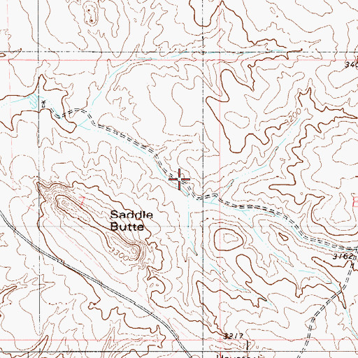 Topographic Map of 04S55E07ABC_01 Well, MT