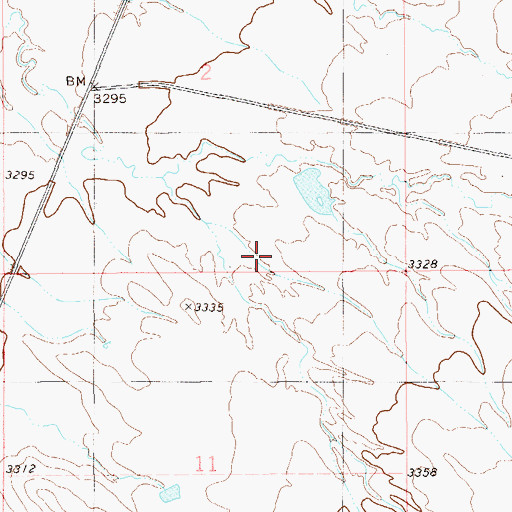 Topographic Map of 04S51E03DDAC01 Well, MT