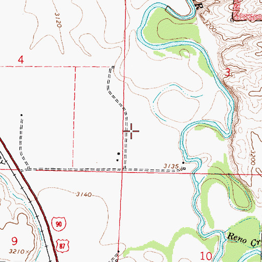 Topographic Map of 04S35E03CB__01 Well, MT