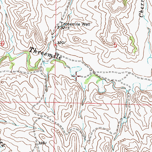 Topographic Map of 04S46E05CCAA01 Well, MT
