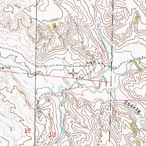 Topographic Map of 04S45E01DCD_01 Well, MT