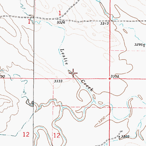 Topographic Map of 04S49E01DCDD01 Well, MT