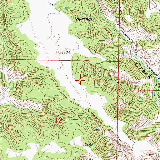 Topographic Map of 01N42E34AABA01 Well, MT