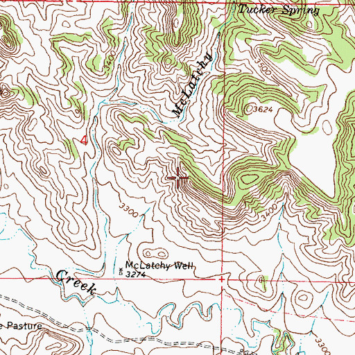 Topographic Map of 04S46E04DACA01 Well, MT