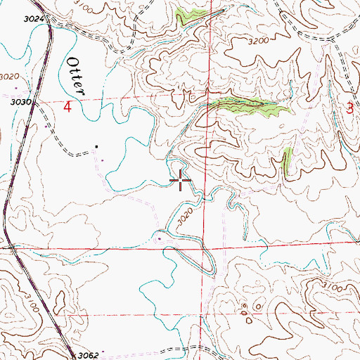 Topographic Map of 04S45E04DADC01 Spring, MT