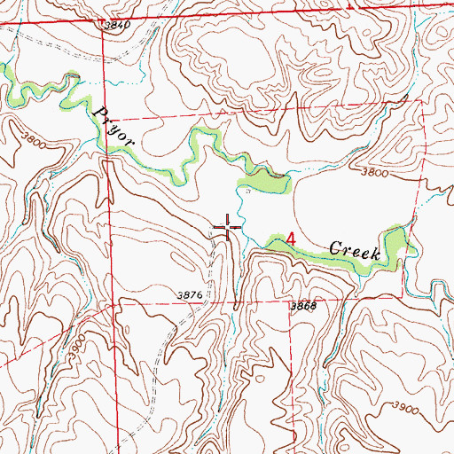 Topographic Map of 04S27E04BDBD01 Well, MT