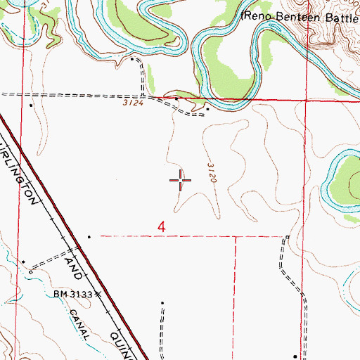 Topographic Map of 04S35E04AB__01 Well, MT