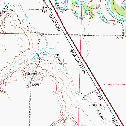 Topographic Map of 04S35E05AA__01 Well, MT