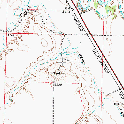 Topographic Map of 04S35E05AB__01 Well, MT