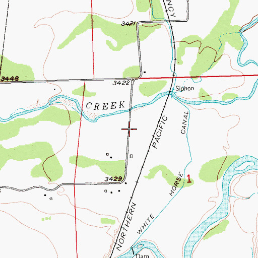 Topographic Map of 04S23E01BACC01 Well, MT