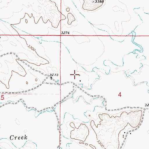 Topographic Map of 04S50E04BCAC01 Well, MT