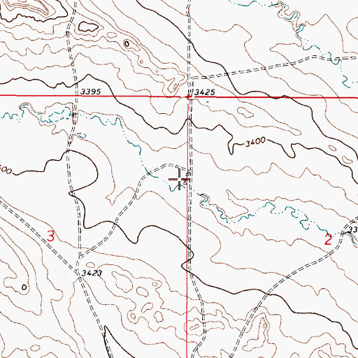 Topographic Map of 04S49E03ADAA01 Well, MT