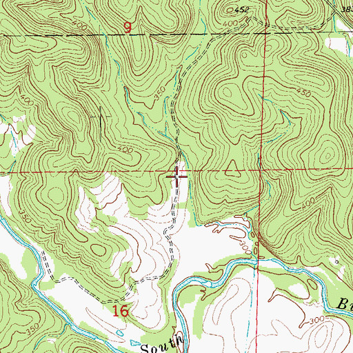 Topographic Map of Street Lake Dam, AR