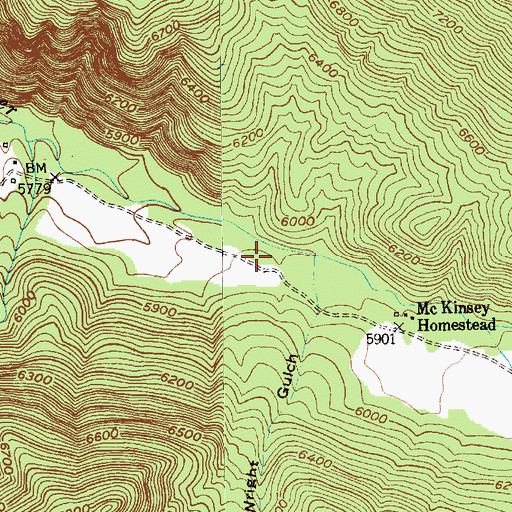 Topographic Map of 04S13E04ABAA01 Well, MT