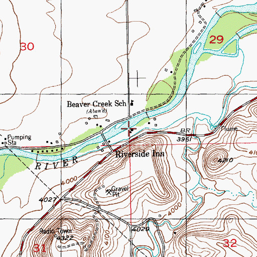 Topographic Map of 03S19E29CCCB01 Well, MT