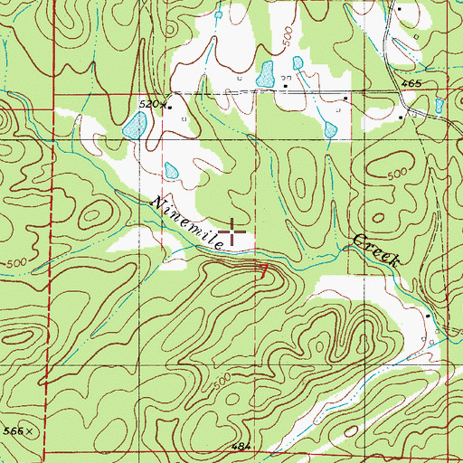 Topographic Map of Jones Lake, AR