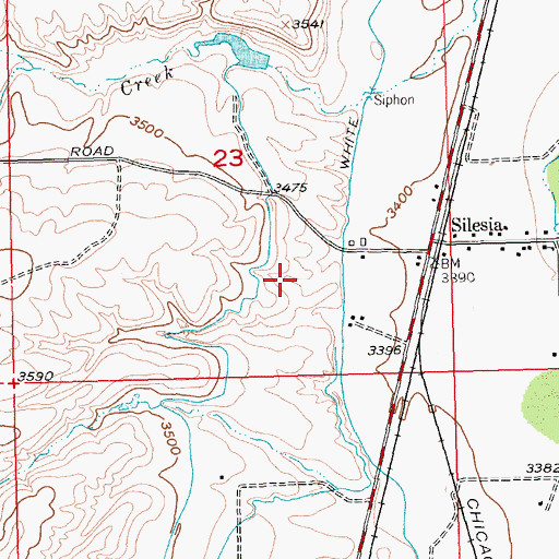 Topographic Map of 03S23E23DCAB01 Well, MT
