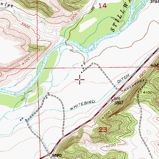 Topographic Map of 03S19E23BABD01 Well, MT