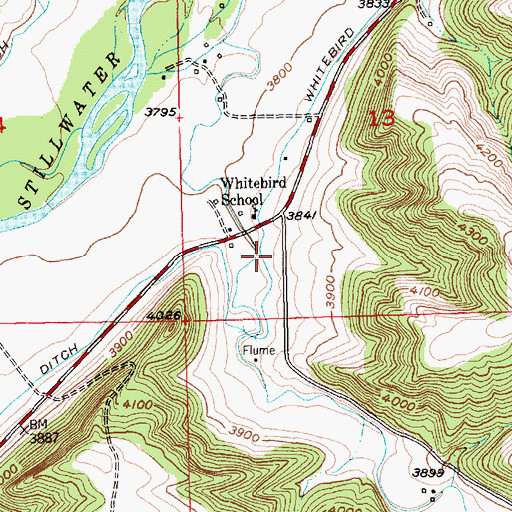 Topographic Map of 03S19E13CCAD01 Well, MT
